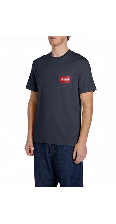 ベーシックジャージーレトロプリント ポケTシャツ 詳細画像